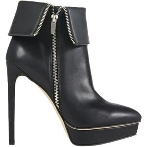 Pandore JustFab black booties.